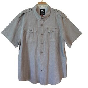 Ecko Unlimited Gray Casual Button Down Shirt